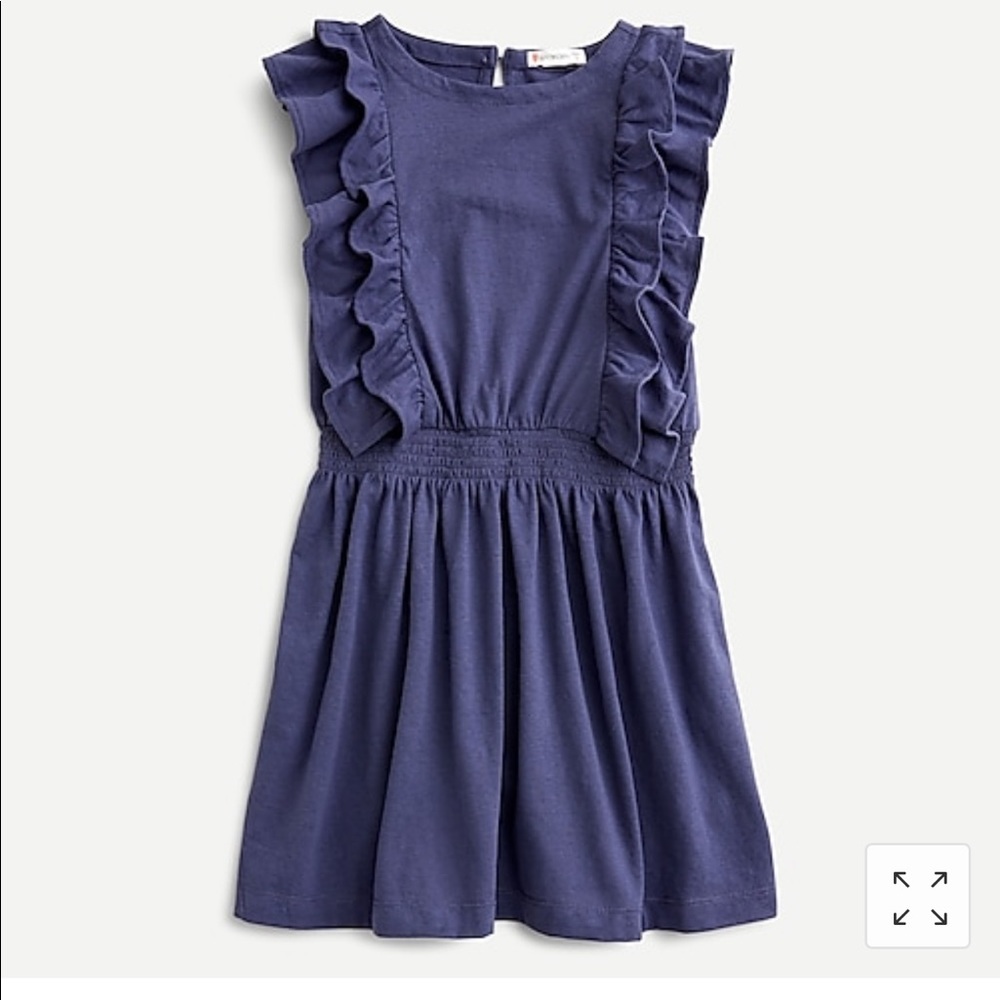 Girls smocked dress with ruffles - J Crew